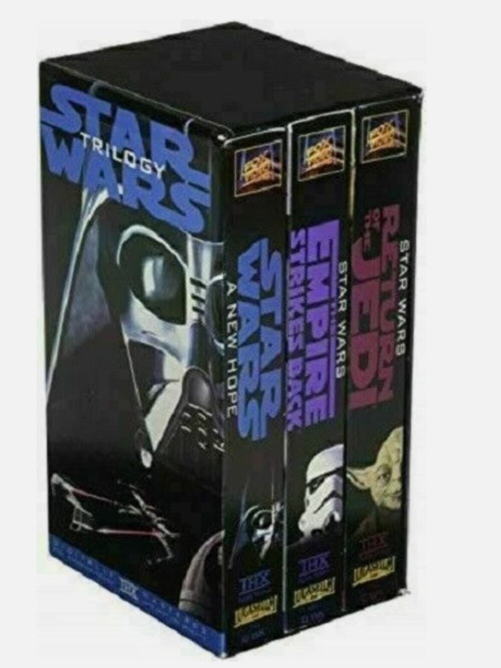 Star Wars Trilogy 3-Tape VHS 1995 THX Digitally Mastered Collection VTG Box Set